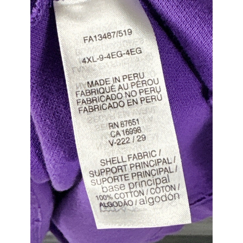 Lacoste Polo Shirt Mens 3XL/XXL Purple Solid  Gator Short Sleeve - Picture 6 of 8